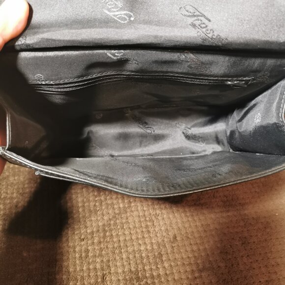 Black/Silver Vintage Double Sided Organizer Crossbody EUC #235 - Picture 7 of 14